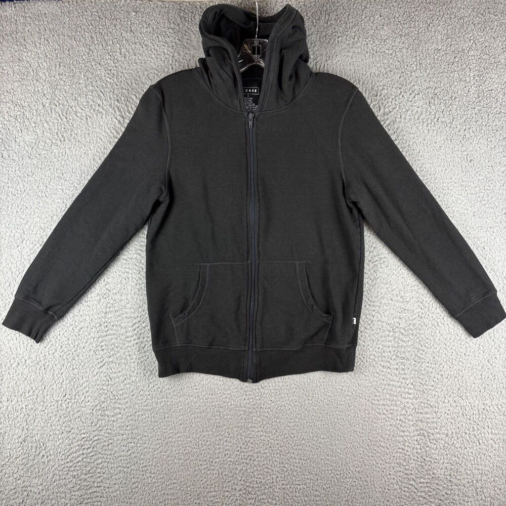 Kickee Zip Up Hoodie Women’s XS Black Bamboo Full Zip Jacket